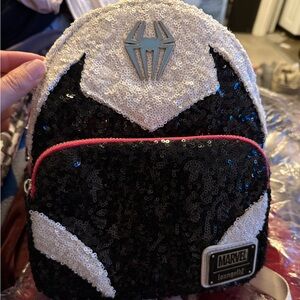 Loungefly Marvel Sequin Black and White Backpack